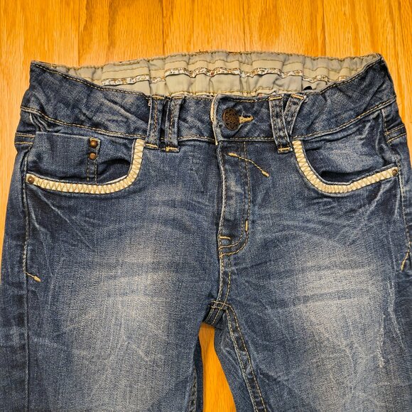Zara Kids, Adjustable Waist Medium Wash Denim/Jeans, Girls Size 11-12 (GU) - Picture 3 of 6